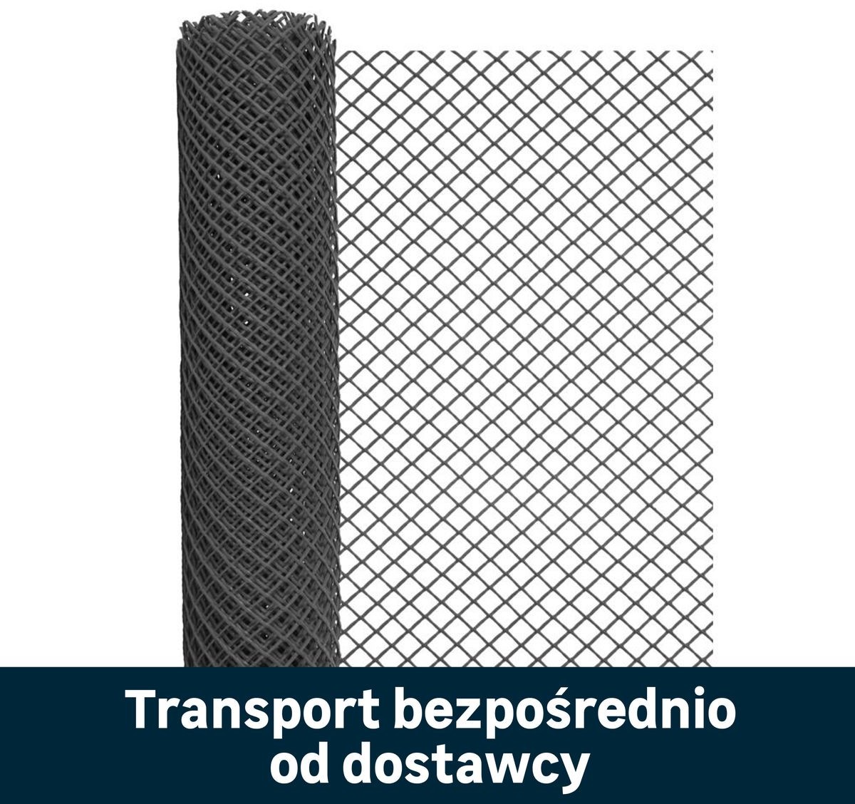 Siatka plastikowa 0.6 x 5 m czarna