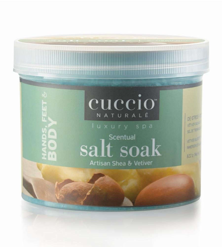 Cuccio Naturale Oczyszczająca sól do moczenia Artisan Shea 822 g U3268-C-ARTISAN