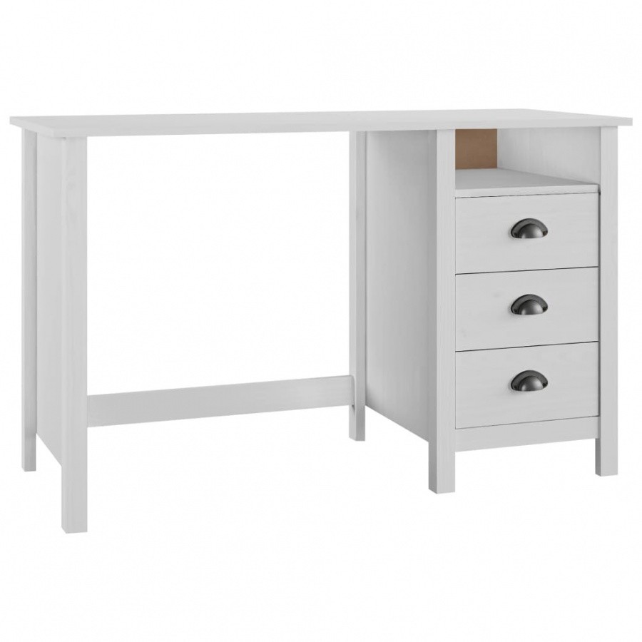 Vida Biurko Hill Range z 3 szufladami 120x50x74 cm lita jodła V-288996