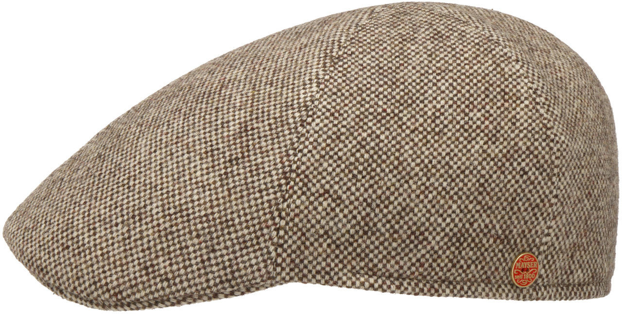 Płaski Kaszkiet Classic Tweed by Mayser, beżowy, 60 cm