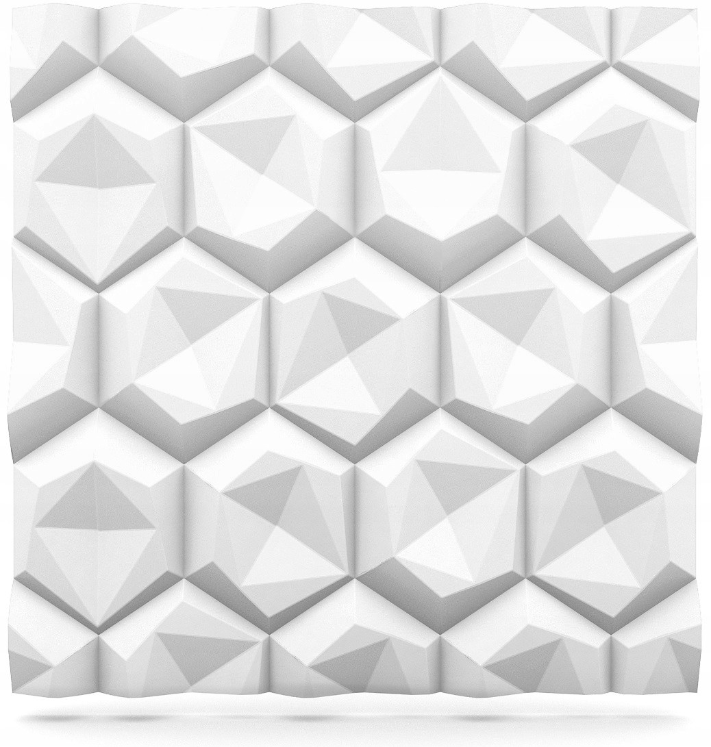 Kasetony Panele Ścienne Sufitowe 3D 60x60 Hexagony