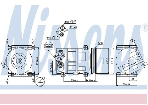 NISSENS Kompresor klimatyzacji NISSENS 89089