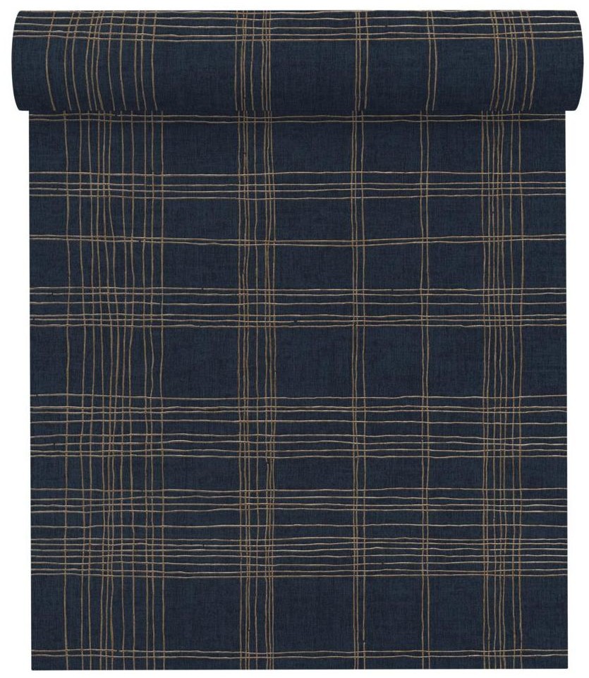 A.S. Creation Tapeta Metropolitan 379194 granatowa winylowa na flizelinie