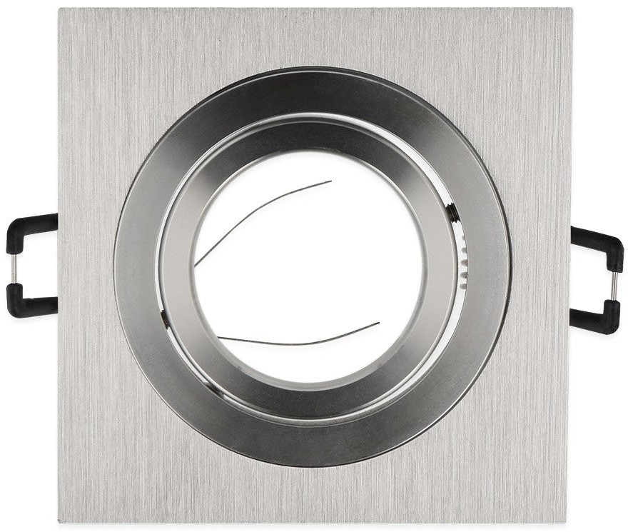 LED line Oprawa aluminiowa kwadratowa ruchoma srebrny szczotkowany - AKROS 241215