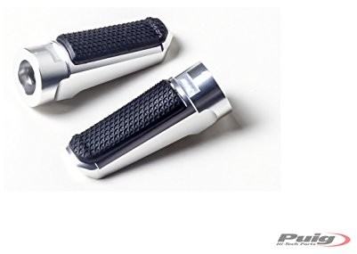 Puig 7318p gra Estriberas Racing, guma prawa/lewa, kolor srebrny 7318P