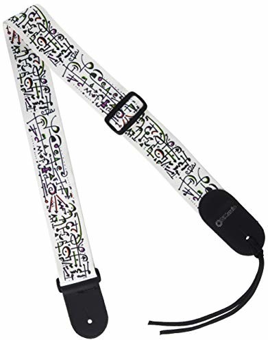 DiMarzio DD3142 podpis Steve Vai - nylonowy standard - biała sztuka DD3142 ART STRAP