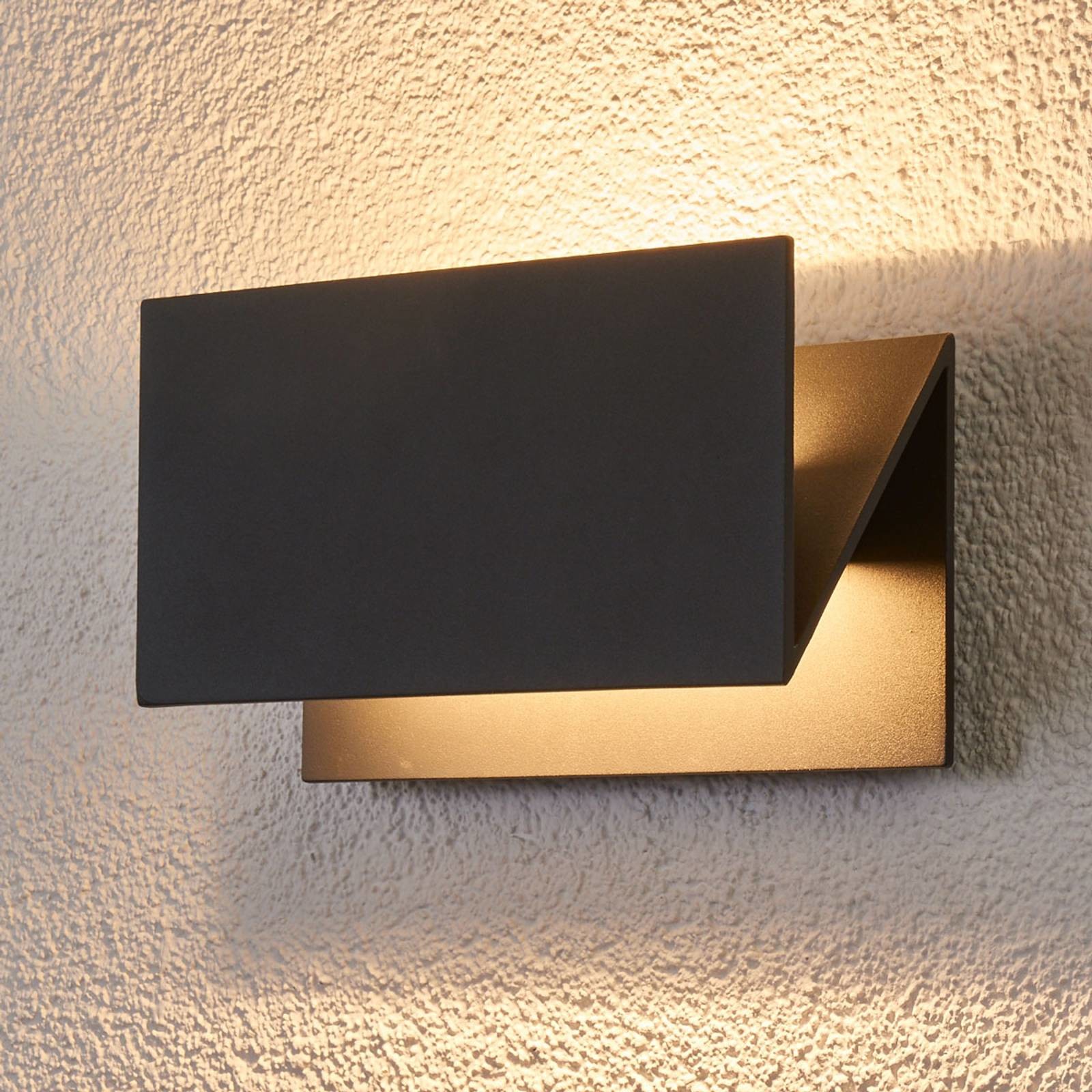 LUCANDE Nowoczesna lampa ścienna zewnętrzna LED Meja, IP54