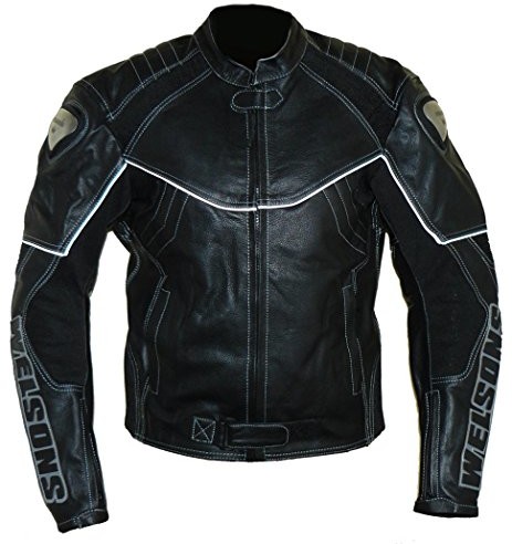 protectWEAR Protectwear motocykl - skórzana kurtka czarna WMB-303 rozmiar L WMB-303-52