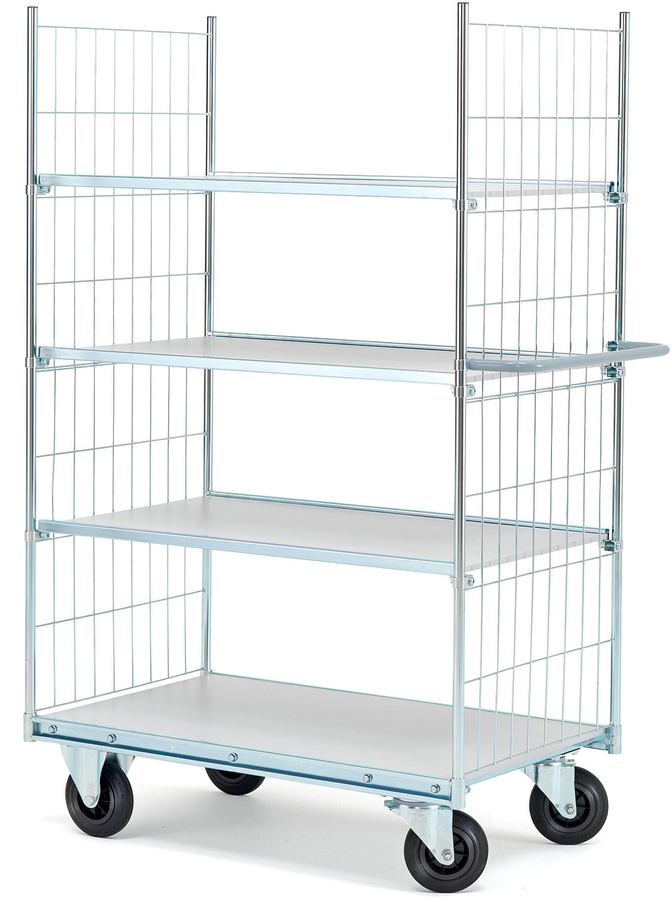 AJ Produkty Wózek z półkami, 4 półki, 1000x600 mm