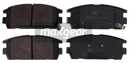 MaxGear Zestaw klocków hamulcowych, hamulce tarczowe 19-2174