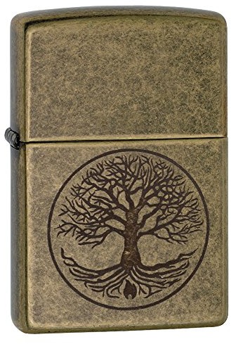ZIPPO Zapalniczka Baum des Lebens Regular mosiądz antyczny 29149