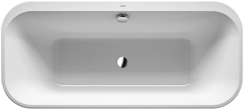 Duravit Happy D.2 Plus 180x80 graphit super matt/biała 700453800000000