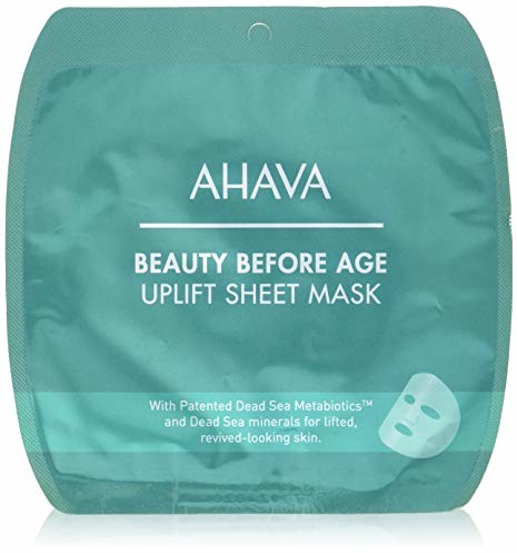Ahava Beauty Before Age Uplift Sheet Mask - Anti-Aging Tuchmaska, 2 sztuki w opakowaniu (2 x 1 sztuka)