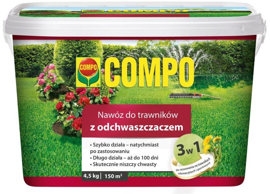 Compo Nawóz do trawnika 4.5 kg 3w1 z odchwaszczaczem