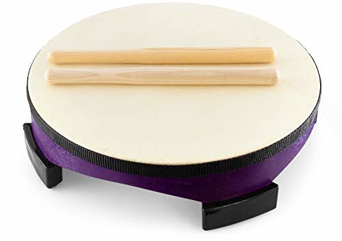 World Rhythm Bęben do zbierania podłogi 25 cm z ubijaczkami AZK-FD10