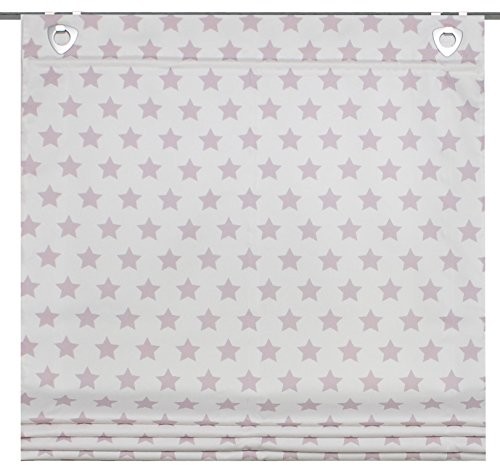 Home Fashion Home fashion 91133  734  roleta rzymska wys.: 140 X  X  MM B: 80 cm, dekoracyjna nadruk wykonany z materiału, Mauve 91133-734 - H: 140 x B: 80 cm
