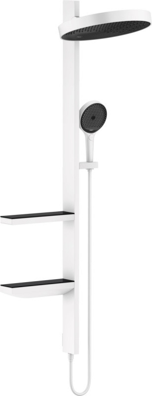 Hansgrohe Rainfinity Showerpipe 360 1jet Zestaw prysznicowy podtynkowy biały matowy 26842700