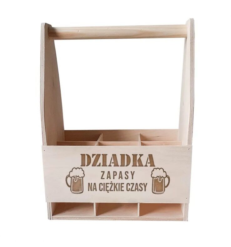 - Koszulkowy Dziadka zapasy na ciężkie czasy nosidło z grawerem 13136