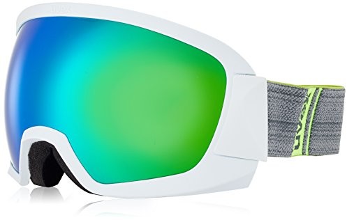 Uvex dorośli eurowizji FM gogle narciarskie, White mat, One Size 5501331026