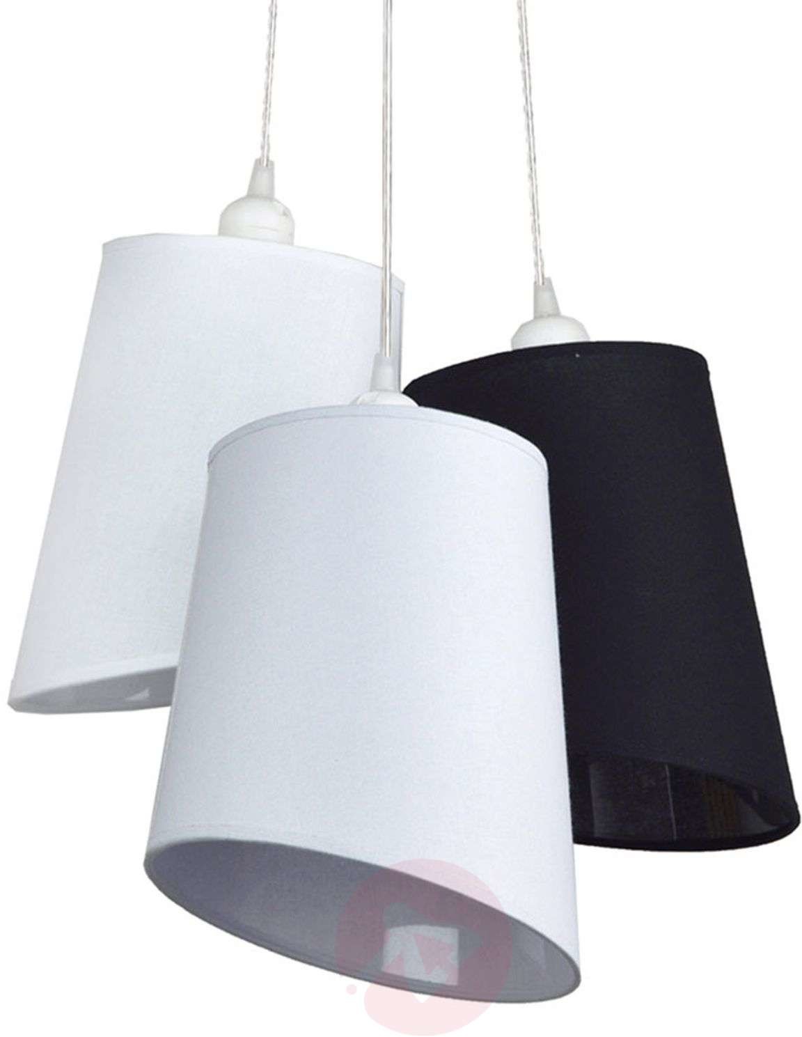 Verona DUOLLA Lampa wisząca 3-pkt. biała/szara/antracyt