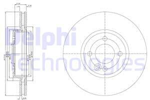 Delphi Tarcza hamulcowa BG3661C BG3661C