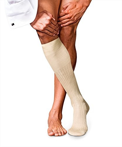 FALKE No. 10 Pure Fil D 'ecosse Gentlemen podkolanówki - podkolanówki 43/44 sand (4320) 15649