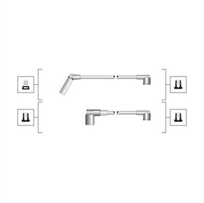 MAGNETI MARELLI Zestaw przewodów zapłonowych MAGNETI MARELLI 941319170117