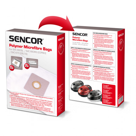Sencor Worki z mikrofibry SVC 660/670 5 sztuk)