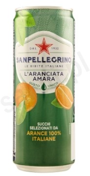 San Pellegrino San Pellegrino Aranciata amara - Gazowany napój z gorzkich pomarańczy (330 ml) E91C-594333785