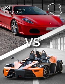 Jazda Ferrari F430 vs KTM X-BOW  Tor Białystok P0002455