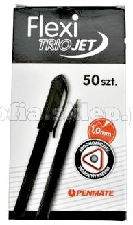 Penmate Długopis Flexi Trio Jet, czarny, 1,0mm, 1 szt,