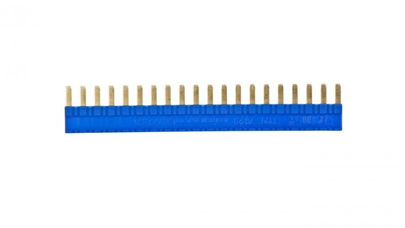 Relpol Złącze grzebieniowe 20-zębowe 36A 250V niebieskie do gniazd PI6 PIR6W PIR6WB PIR6WT PIR6WBT ZG20-3 2608956 2608956
