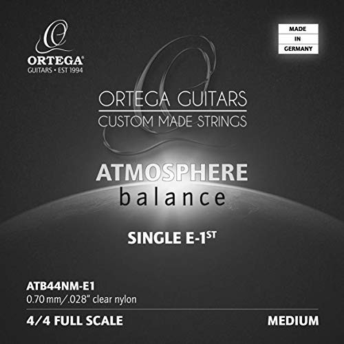 Ortega Guitars ORTEGA Atmosphere Balance Series String - Medium Tension Clear Nylon 0.28 (ATB44NM-E1) ATB44NM-E1