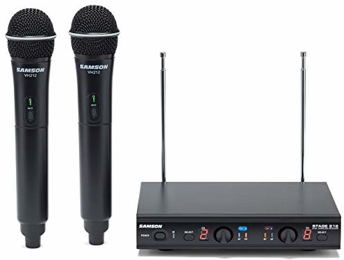 Samson Technologies Stage 212 Częstotliwość-zwinny dwukanałowy system bezprzewodowy Vocal VHF SWS212HH-E