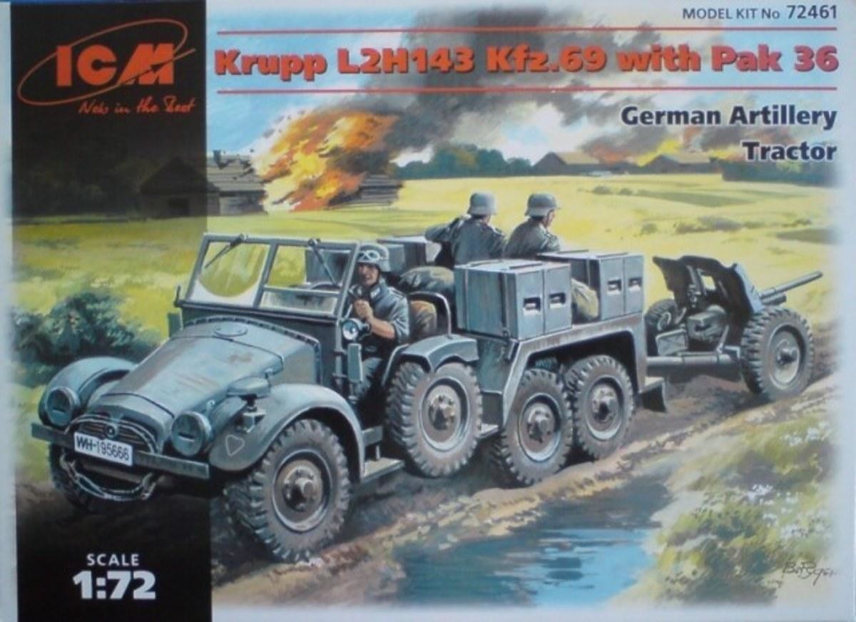 ICM Niemiecki ciągnik Krupp Protze i działko PaK 36 37mm 72461