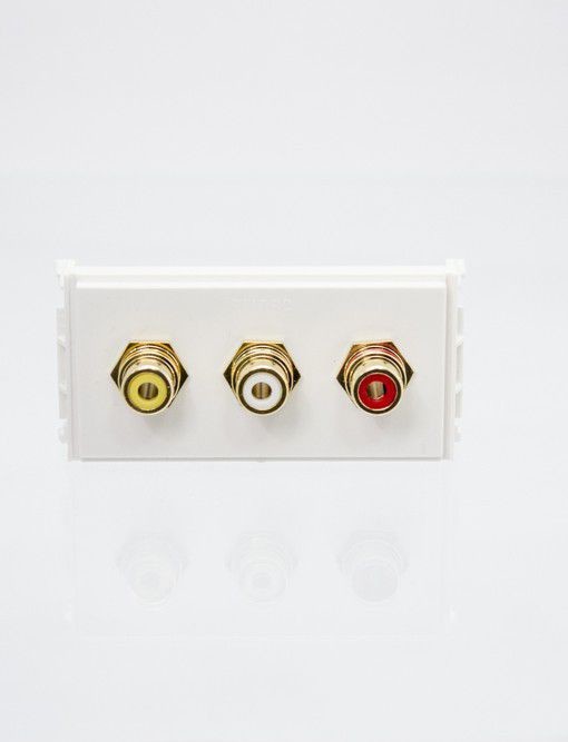 VivoLink Outlet Panel Composite 3xRCA WI221282