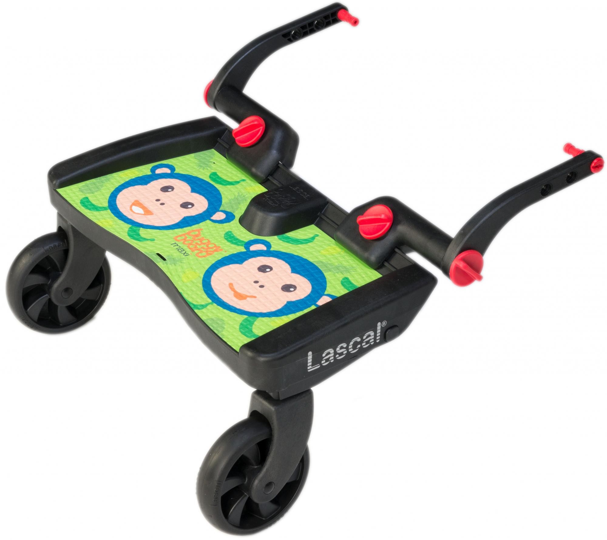 Lascal Buggy board MAXI dostawka do wózka zielone małpki