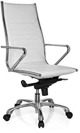 hjh OFFICE 720052 pariba III fotel szefa ze sztucznej skóry białe 720052