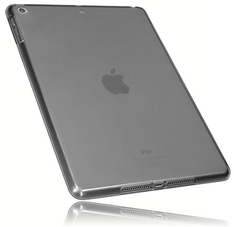 mumbi mumbi Etui kompatybilne z iPadem 2017 etui na telefon komórkowy, przezroczyste, czarne iPad 2017 / iPad 2018