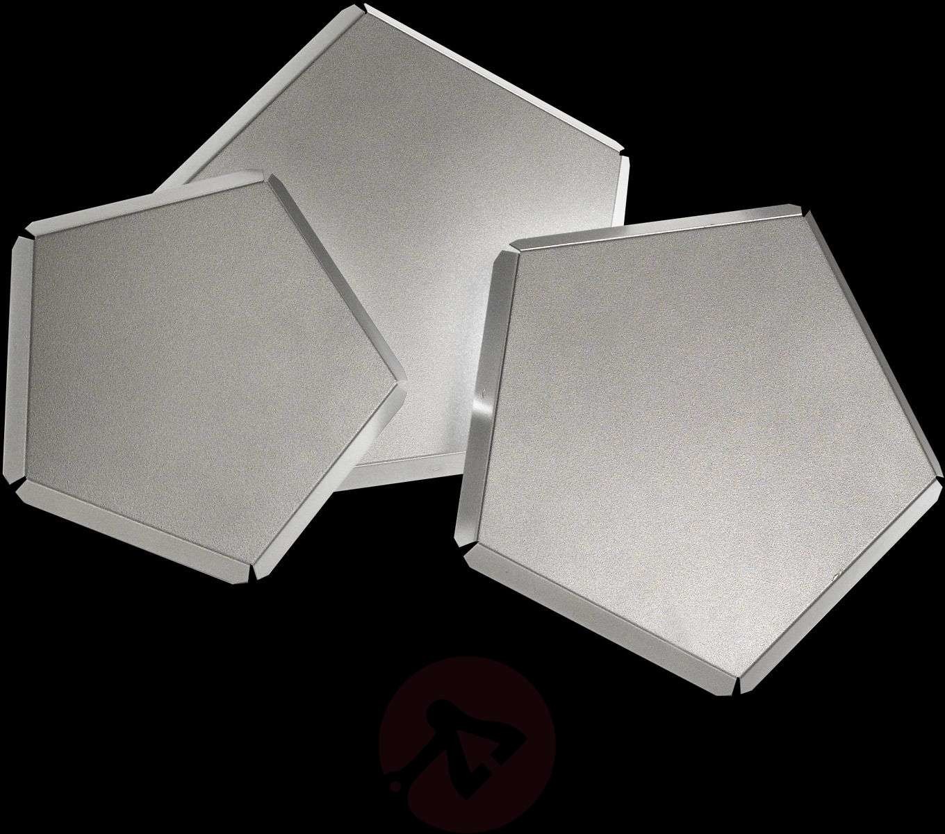 Selene Kinkiet LED Pleiadi w kolorze srebrnym, 3-punktowa