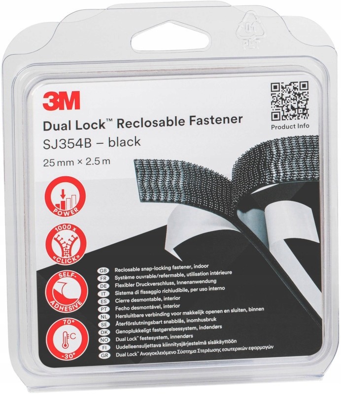 3M Rzep Dual Lock Sj 3540 25mmx2,5m 250 grzybków
