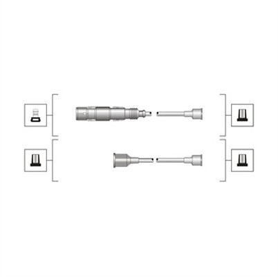 MAGNETI MARELLI Zestaw przewodów zapłonowych MAGNETI MARELLI 941319170036