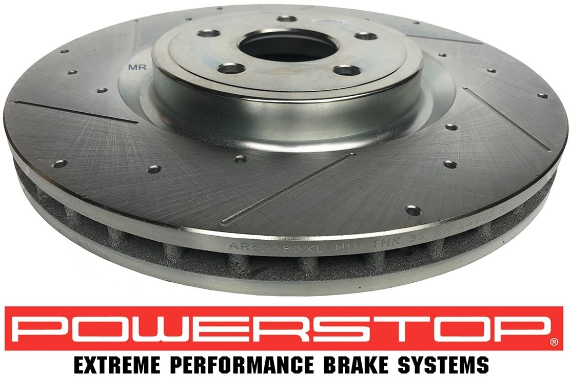 POWERSTOP Przednia WIERCONA nacinana tarcza hamulcowa 380mm POWERSTOP Dodge Durango SRT AR83080XPR