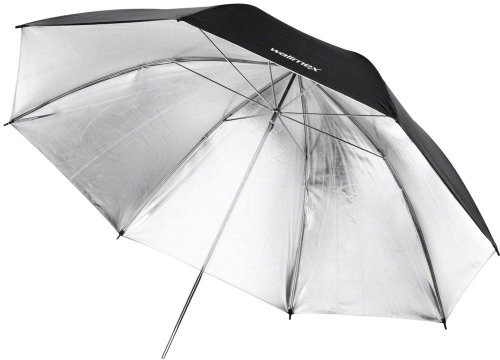 Walimex Pro Reflex Umbrella black/silver 2 lay, 109cm - 17666