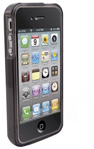 Phonix IP4SGPB Gel Protection Plus etui ochronne z folią ochronną na wyświetlacz do Apple iPhone 4s czarne 8018435234787