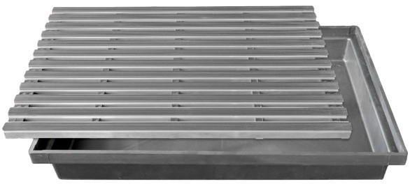 Wycieraczka aluminiowa gumowa 400 x 600 mm