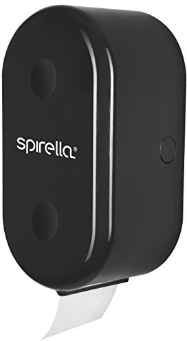 Spirella Uchwyt na kołowrotek haczyk  1018765 Cube Black akcesoriów łazienkowych, ABS, 30 x 15 x 13 cm 1018765