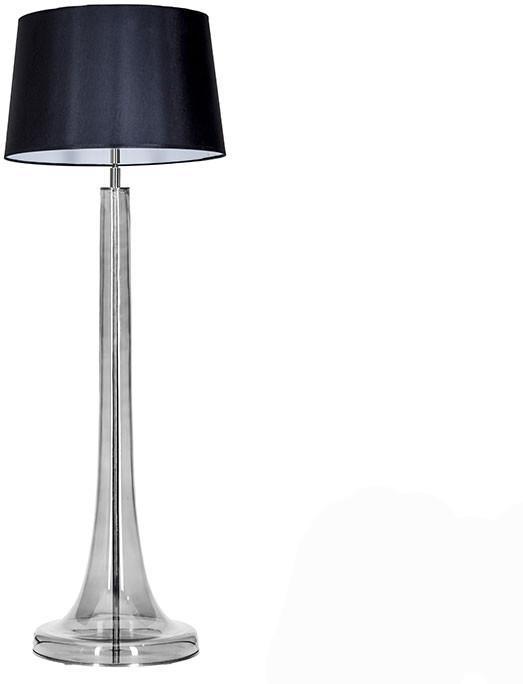 4concepts Lampa podłogowa Zurich Transparent Black L213282258 Mega rabat w koszyku