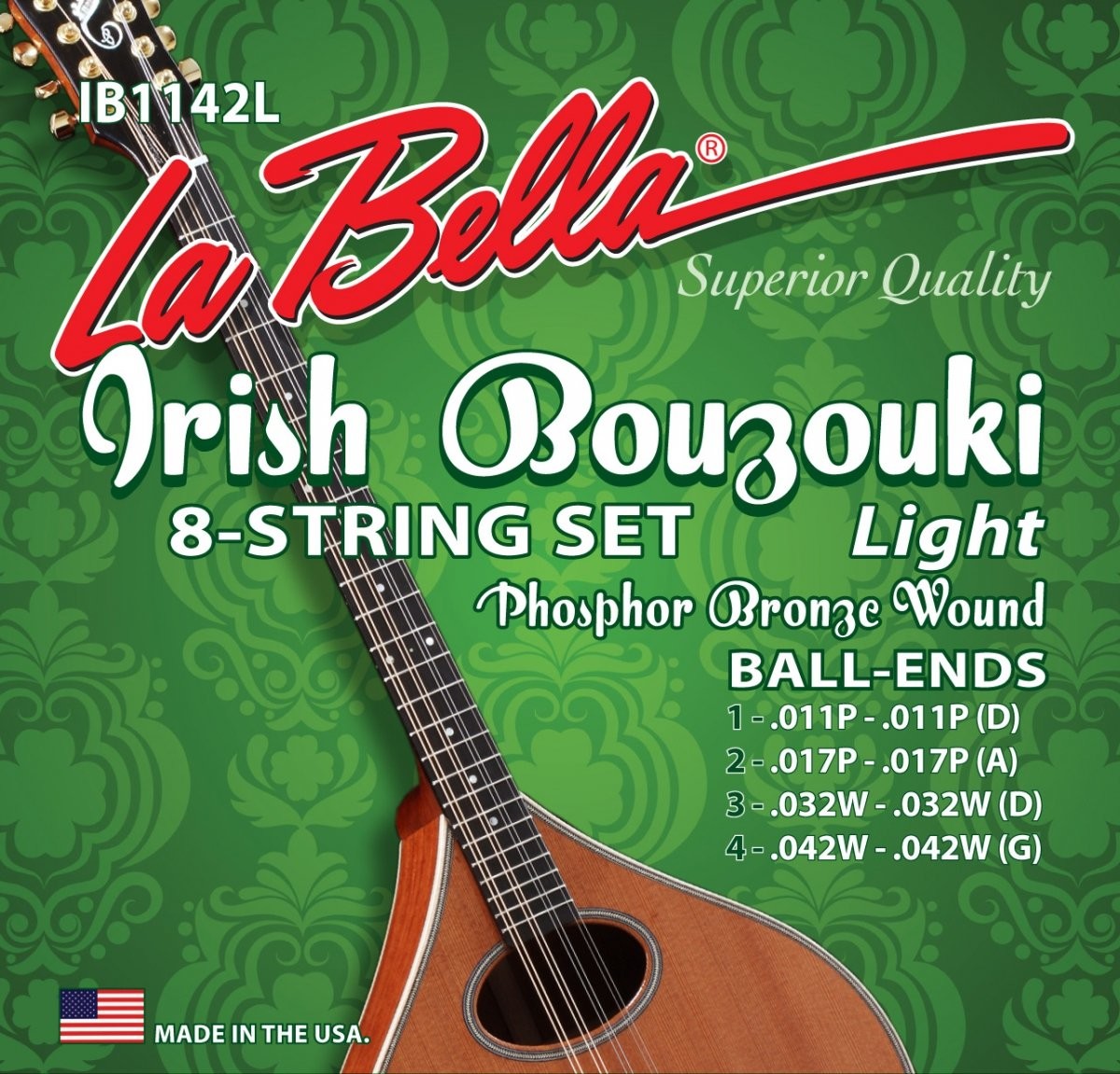 LaBella IB1142L struny buzuki irlandzkie 11-42 phosphor