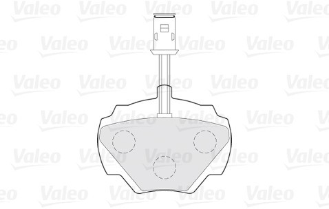 VALEO Zestaw klocków hamulcowych, hamulce tarczowe 301497